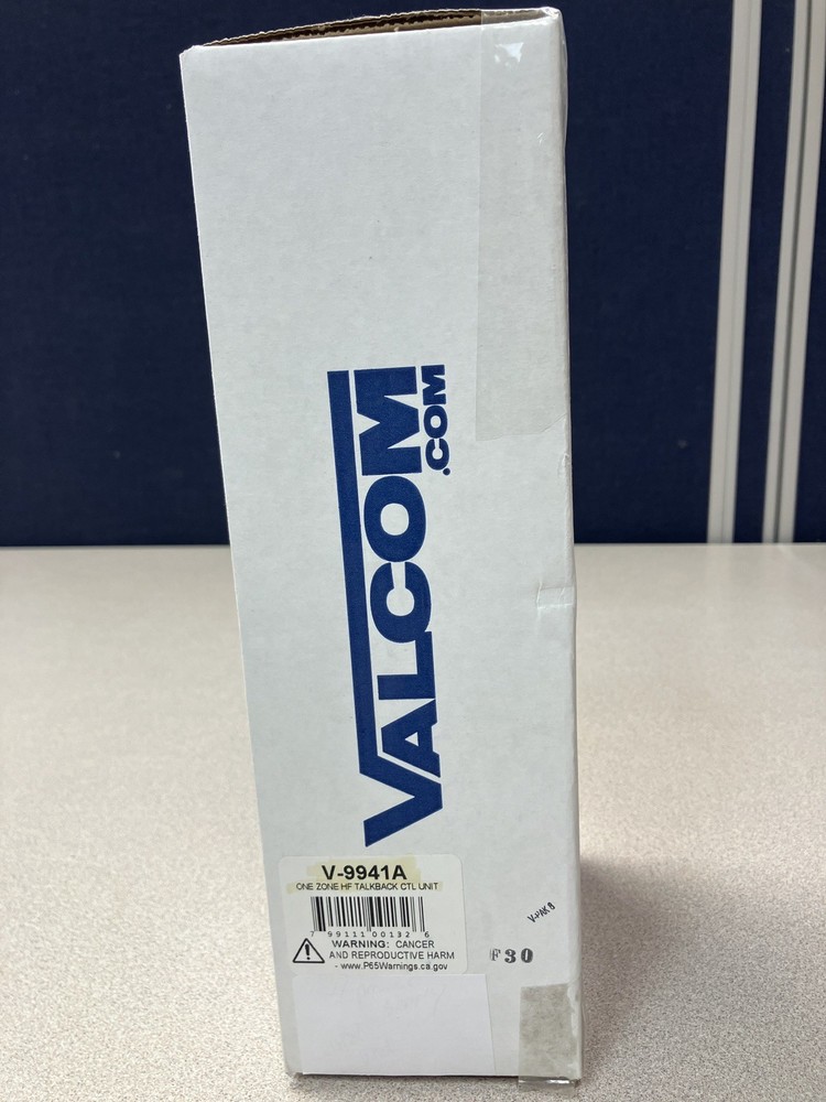 NEW Valcom V-9941 One Zone HF Talkback Control Unit