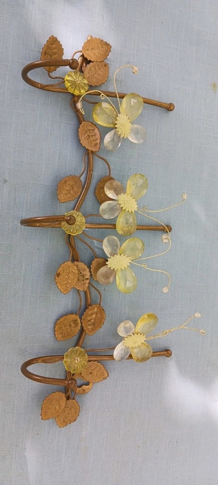 Wall Hook With Butterflies. 3 Hooks