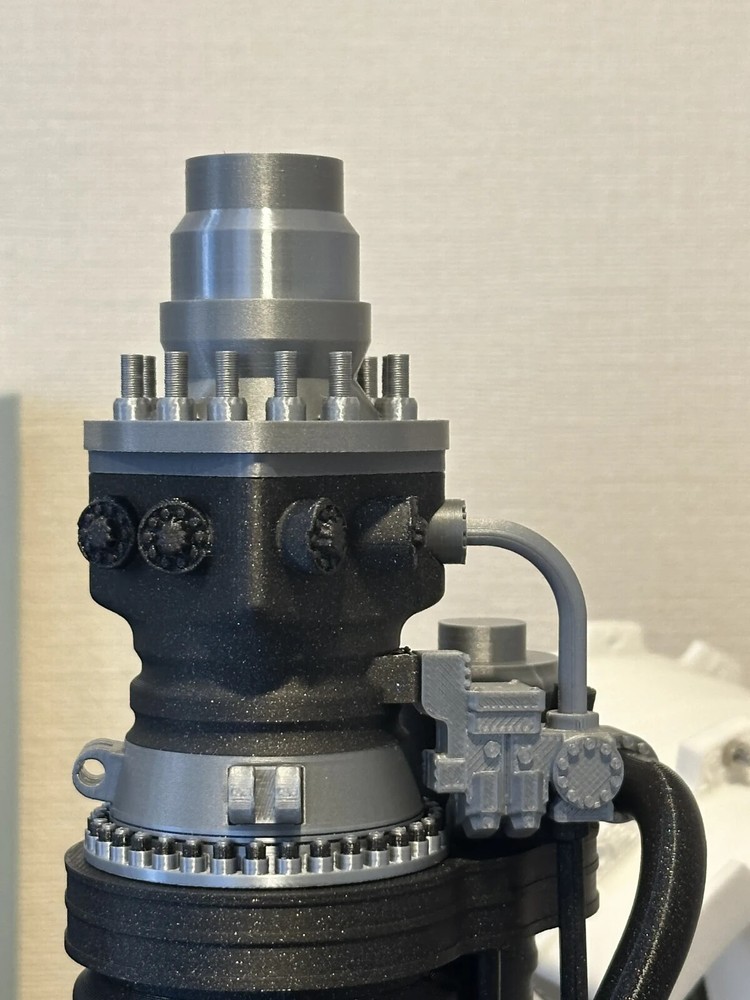 3d printed SpaceX Raptor 3 Rocket Engine Starship 1:10