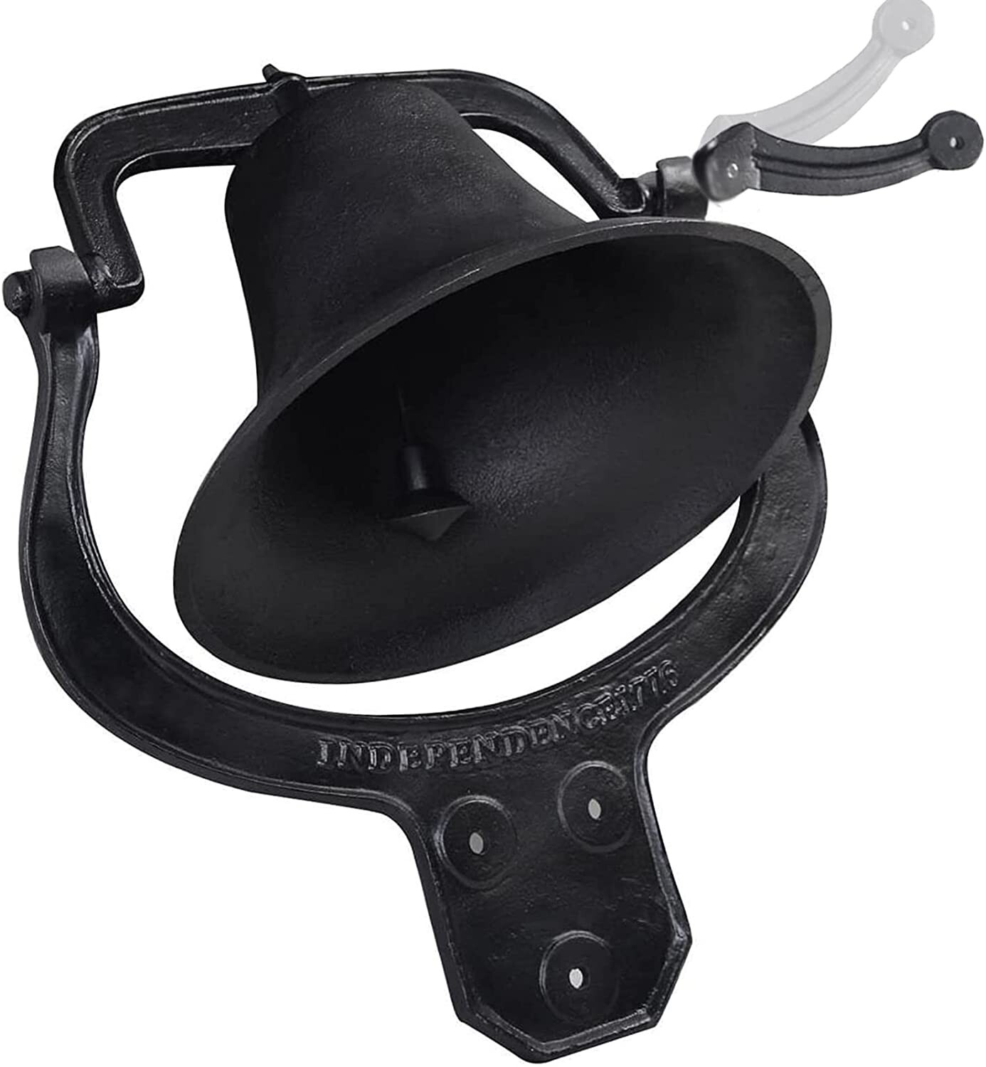 23.5X22 in Church School Antique Vintage Style Large Cast Iron Dinner Farm Bell