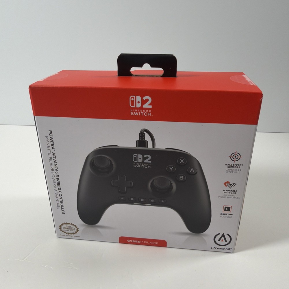 PowerA - Advantage Wired Controller for Nintendo Switch 2 - Black