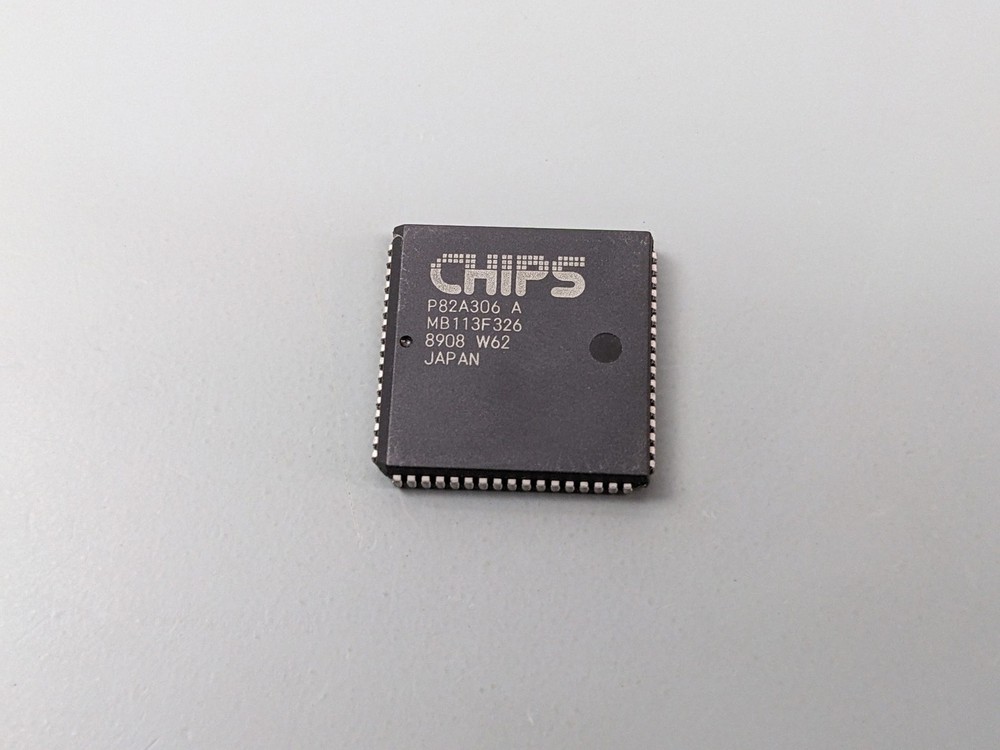 Chips P82A306 AT/386 Chipset IC, PLCC, Good