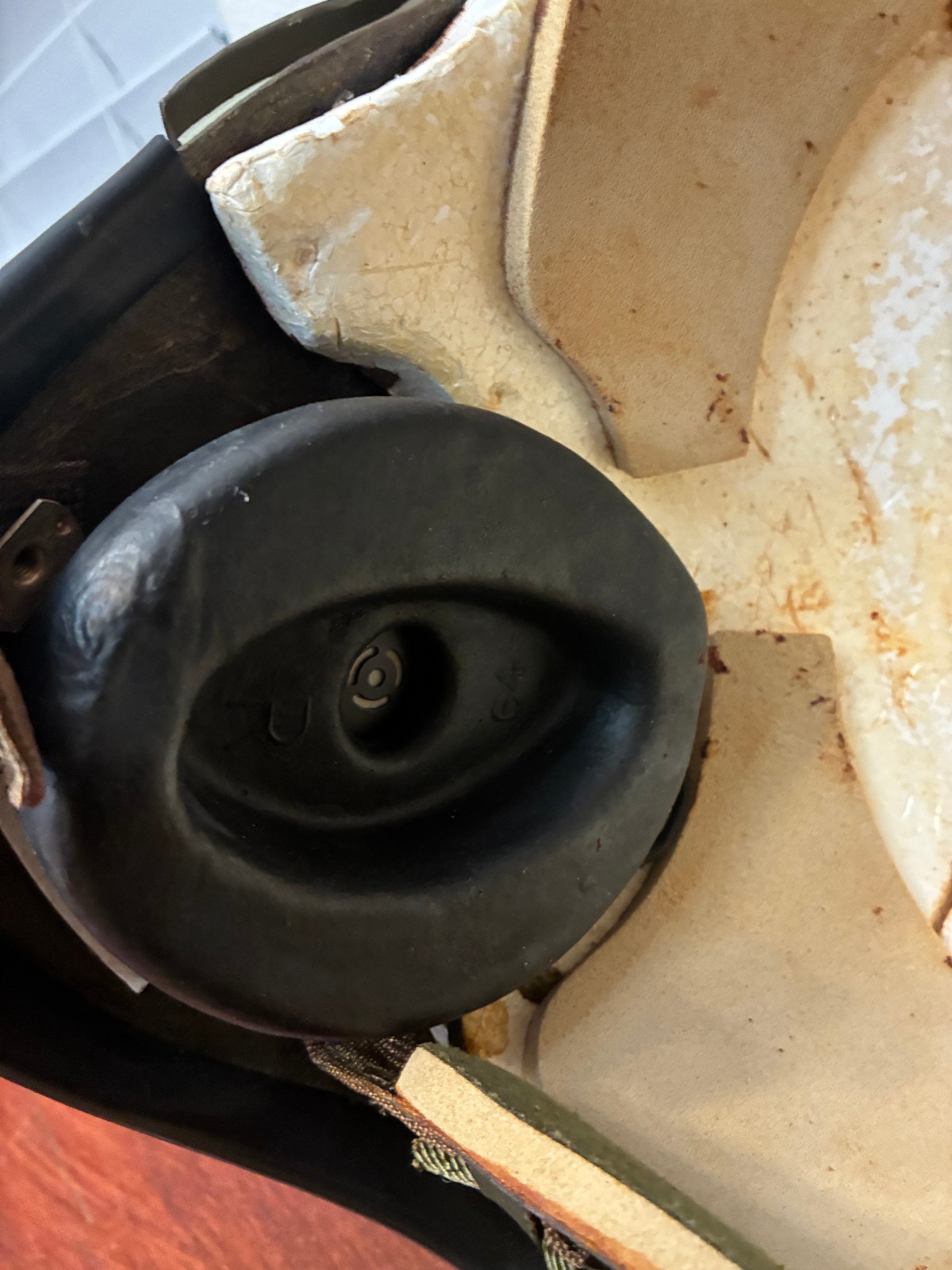 Vintage 1965-67 Gentex APH-5A Helicopter Flight Helmet–Vietnam War -Original Bag