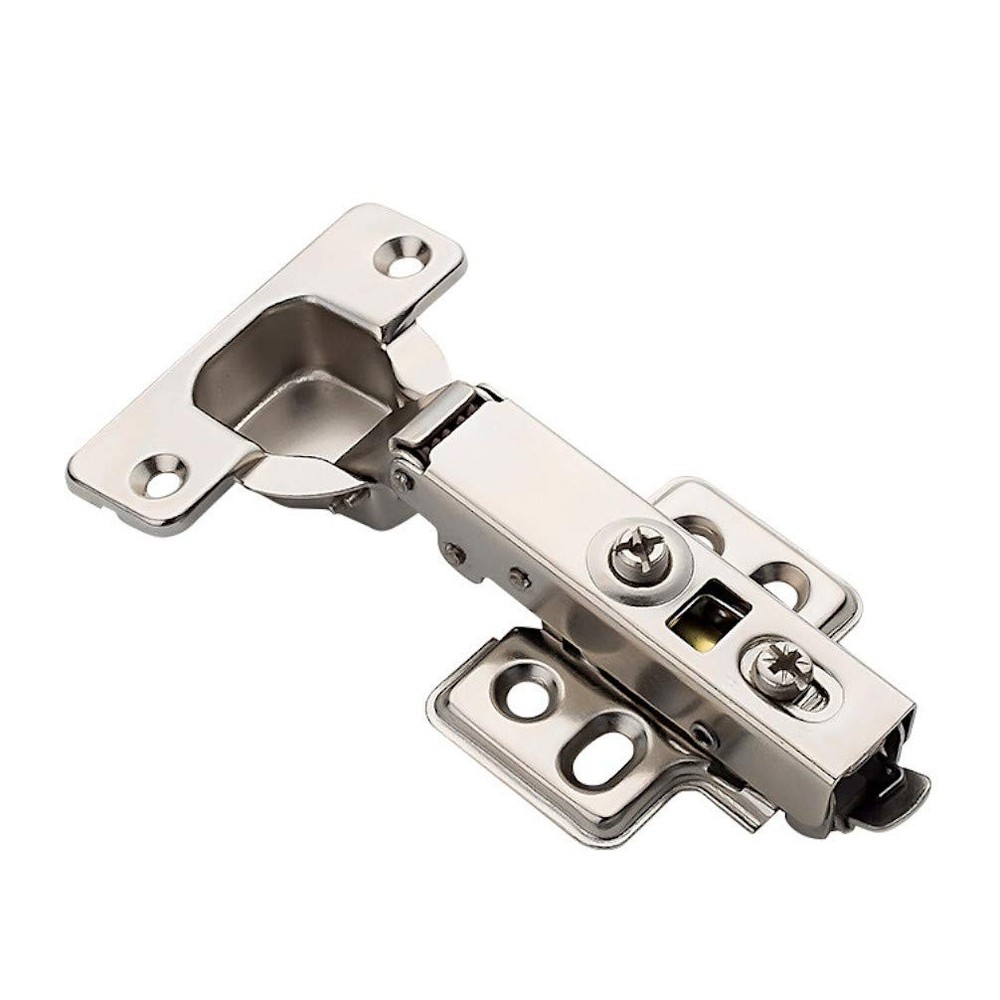 2-Pack Frameless Concealed Cabinet Hinges, Soft-Close, 2D Adjustable Full-Ove...