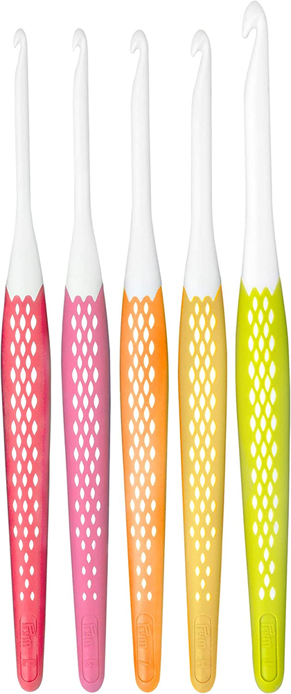 Prym Ergonomics Crochet Hook Set, Small (E, G, 7, H, J)