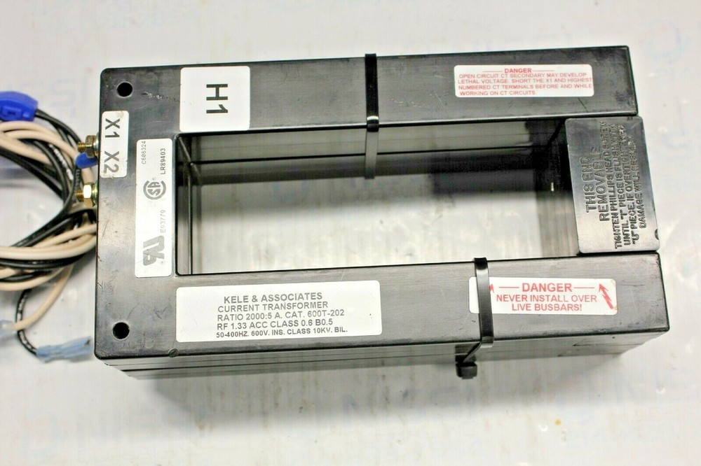 KELE & ASSOCIATES. 600T-202 CURRENT TRANSFORMER 2000:5A