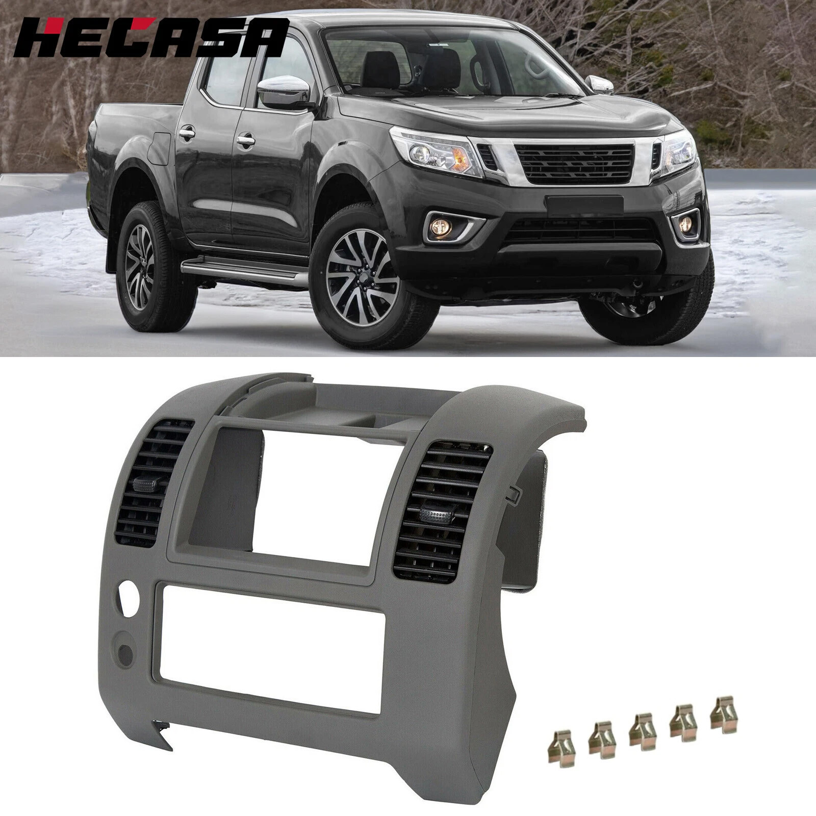 Center Dash Console Instrument Panel Cluster Lid Bezel For 05-20 Nissan Frontier