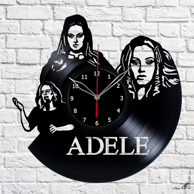Vinyl Clock Adele Wall Clock Unique Art Vinyl Record Wall Clock 511i