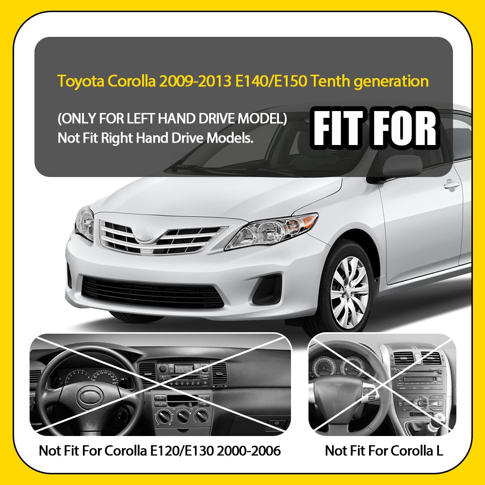 Dashboard Cover Dashmat Dash Mat Cover Dash Pad For Toyota Corolla 2009-2013 EAH