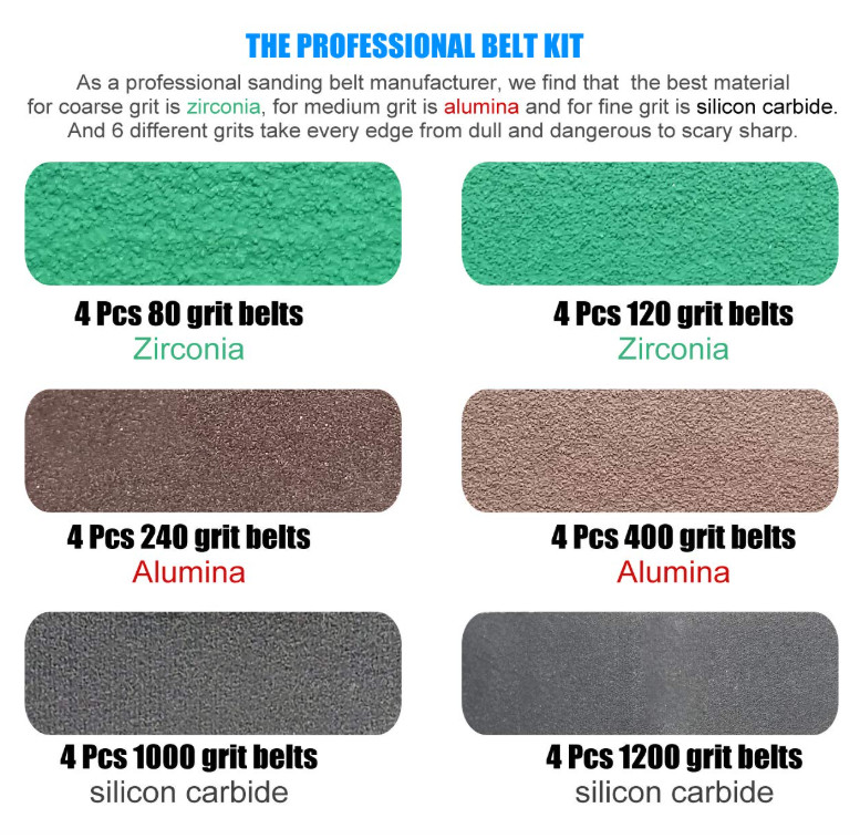 24 Pcs 1/2" x 12" Replacement Belt Kit for Work Sharp Original Knife & Tool...