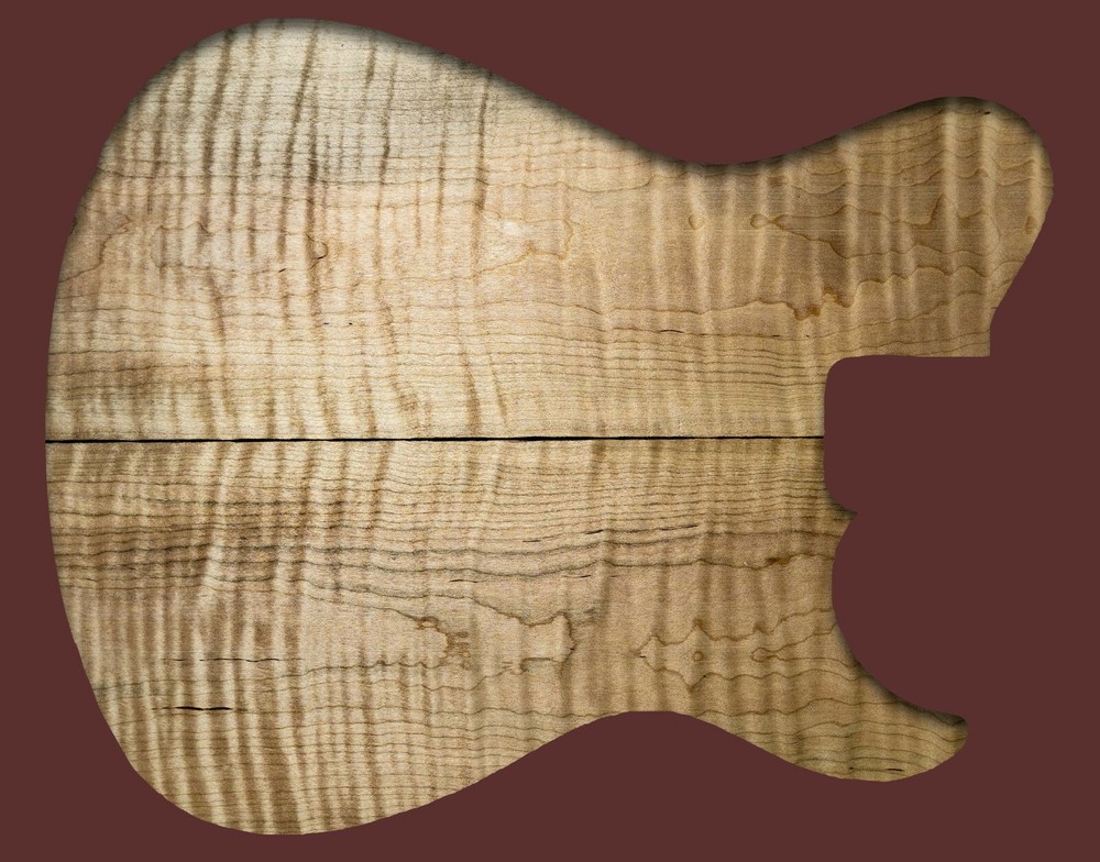 Figured Maple Guitar Top (M1014)