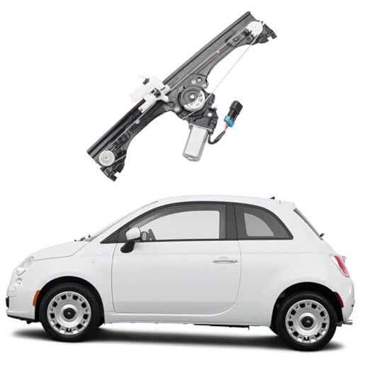 Front Left Window Regulator Assembly w/Motor Compatible with Fiat Driver Side