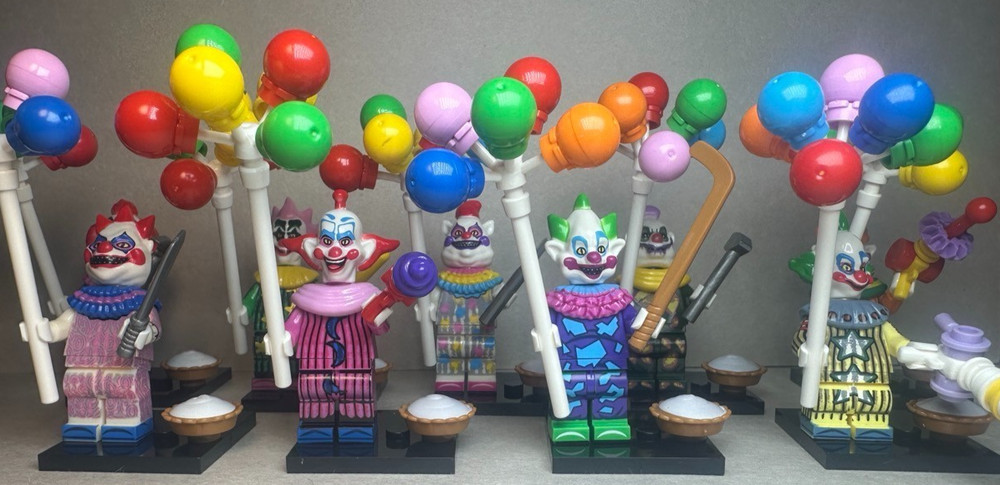Custom Printed MOC Killer Klowns From Outer Space Minifigs 9 Pack