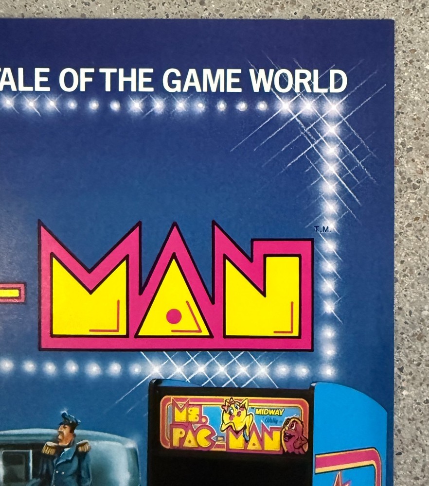 Ms. Pac-Man Original Arcade Flyer | 1981 Midway | Excellent Condition