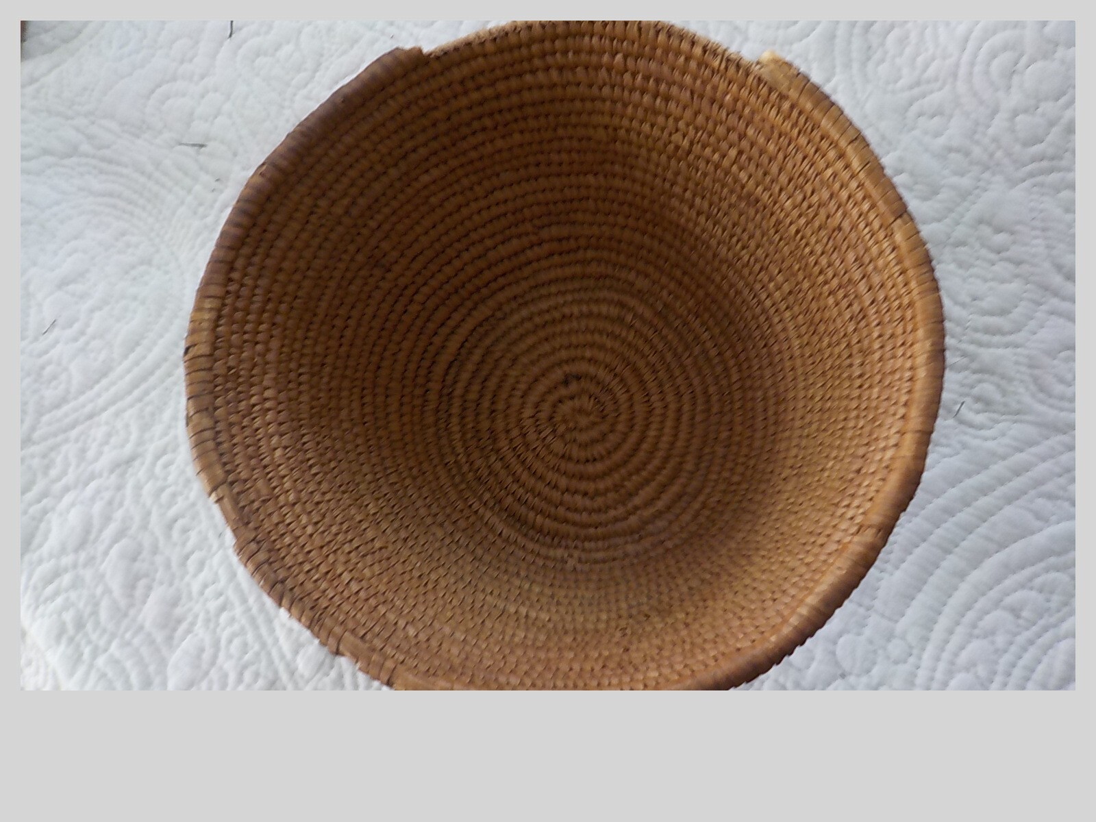 N. Fraser River Salish basket Thompson imbricated antique 7.5"