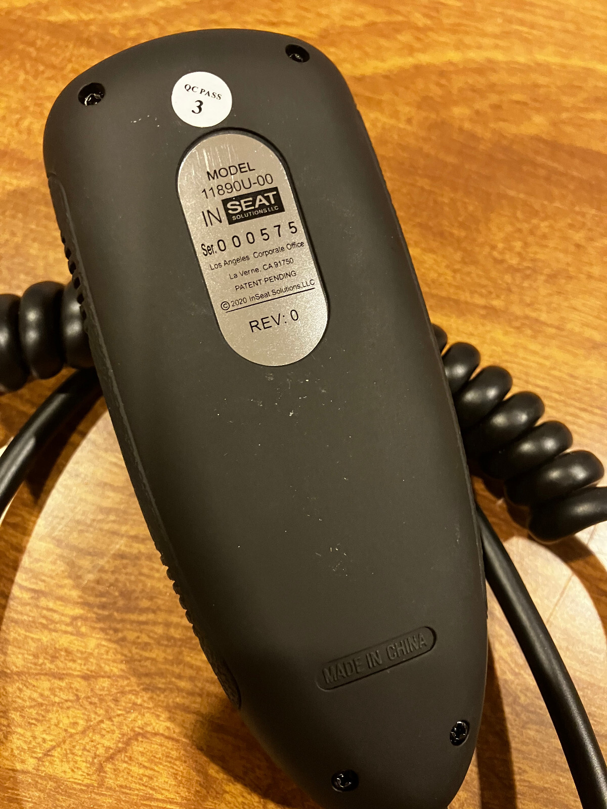 InSeat 11890U-00 Remote w/ Heat&Massage 11890U-07 Replacement La-Z-Boy 10.000098