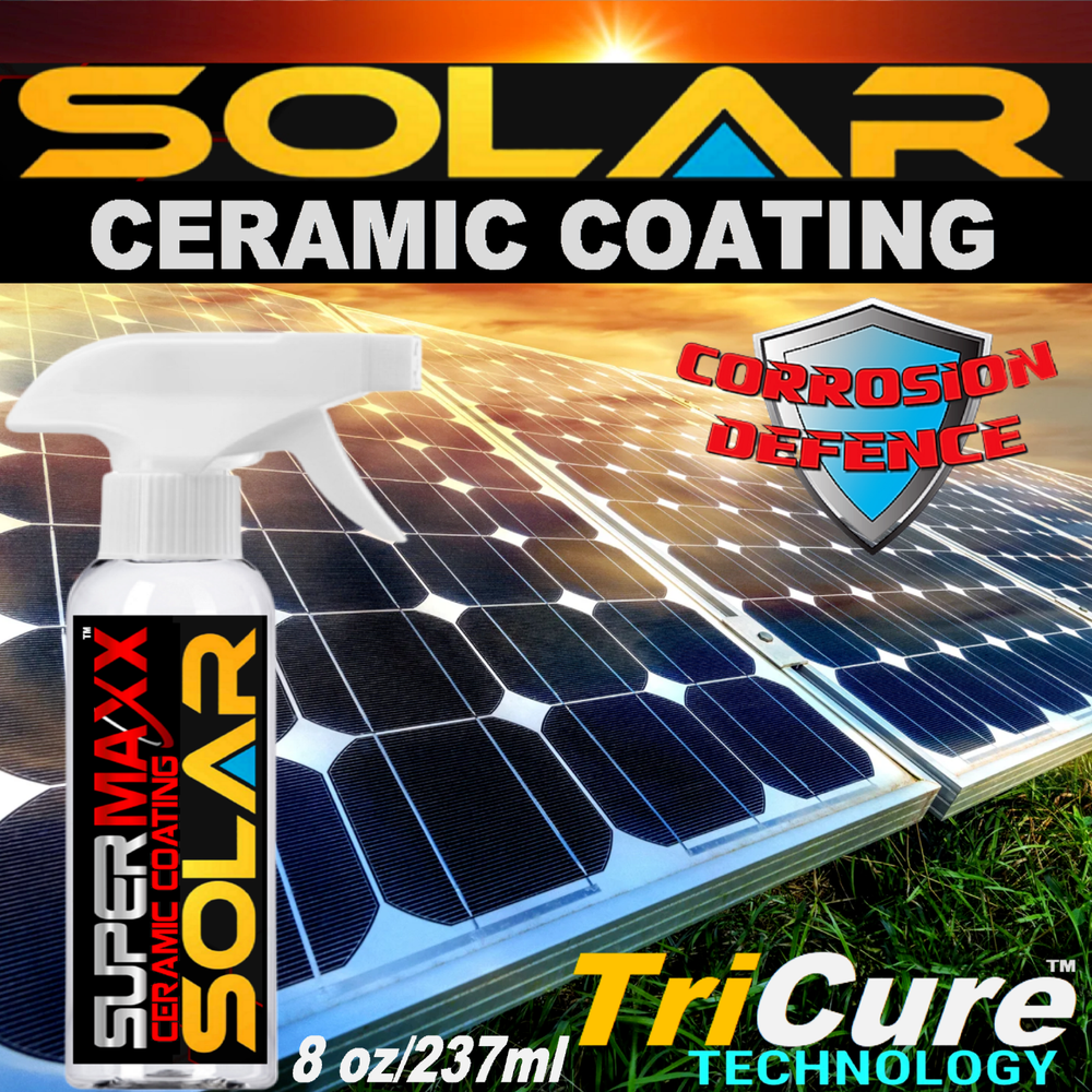 SOLAR PANEL KIT ADVANCED PROTECTION TRICURE CERAMIC CLEAR COATING SPRAY