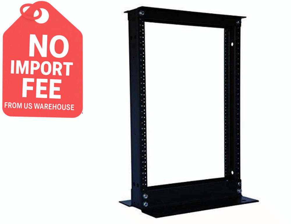 Raising Electronics 15U Rack 2 Post Open Frame IT Network Server Relay Rack 600L