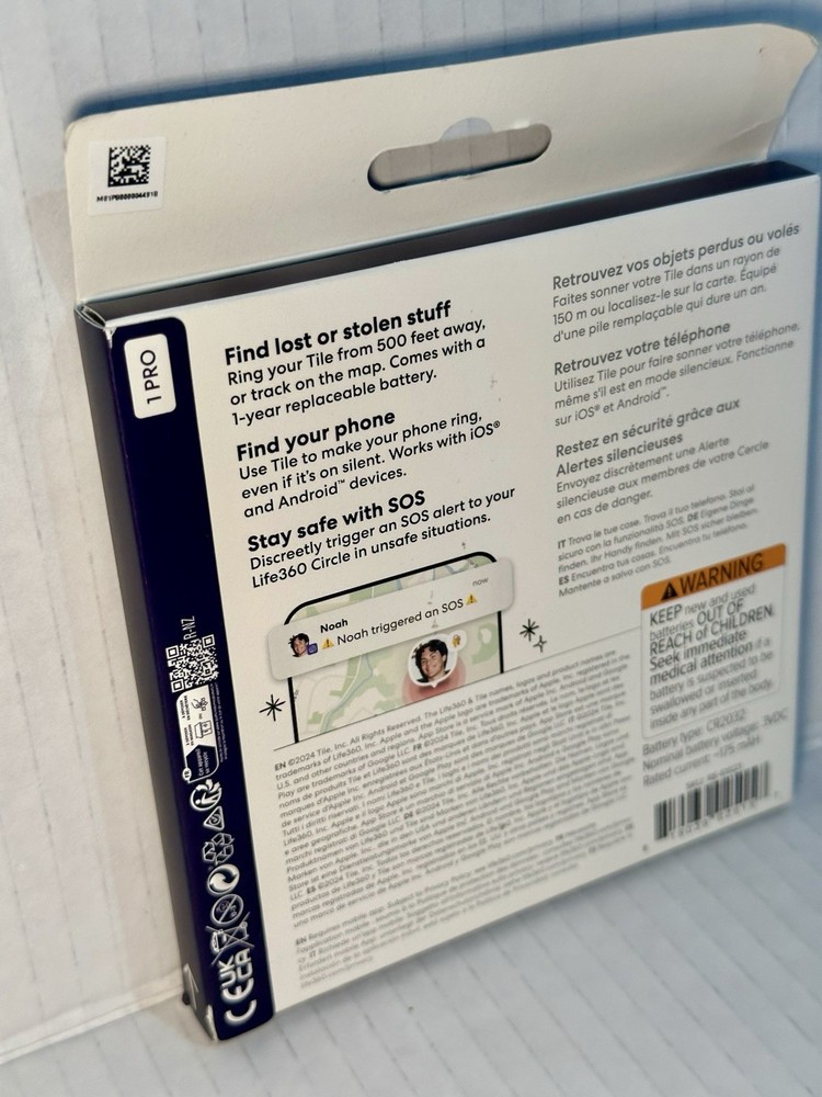 Tile by Life360 Pro Powerful Bluetooth Tracker ( Genuine / Sealed / New )