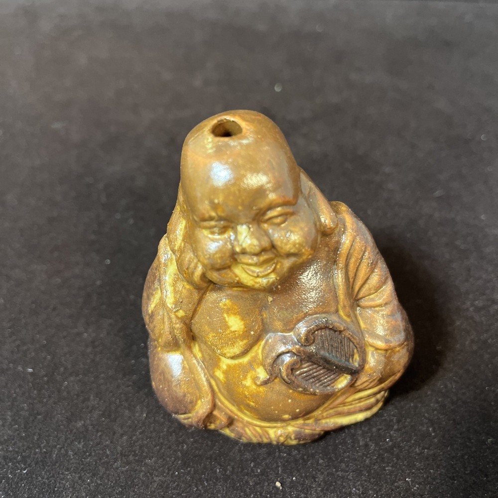 1 Small Stoneware Budda Incense Burning