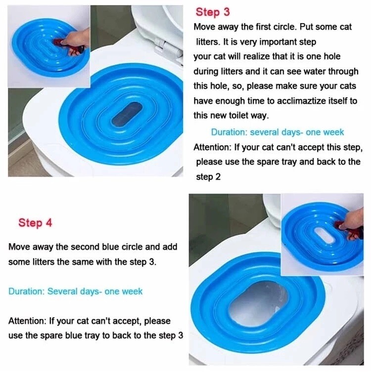 Cat Training Kit System for, Professional Cat Toilet Training Kit 2 Replacements