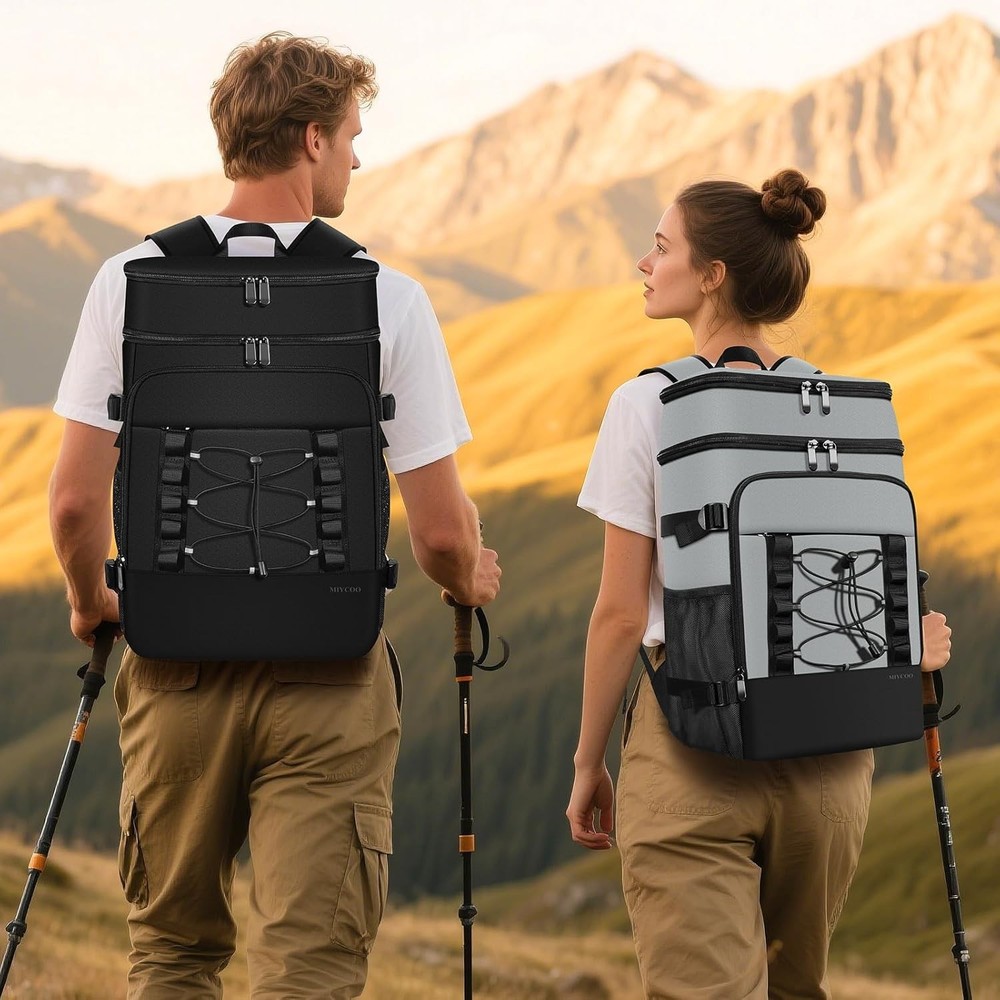 Cooler Backpack - 40 Cans Insulated for Men & 28L