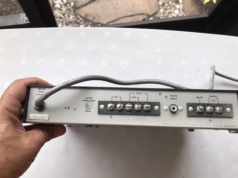 Vintage MUZAK A-105 Solid State Amplifier UNTESTED. AS IS.
