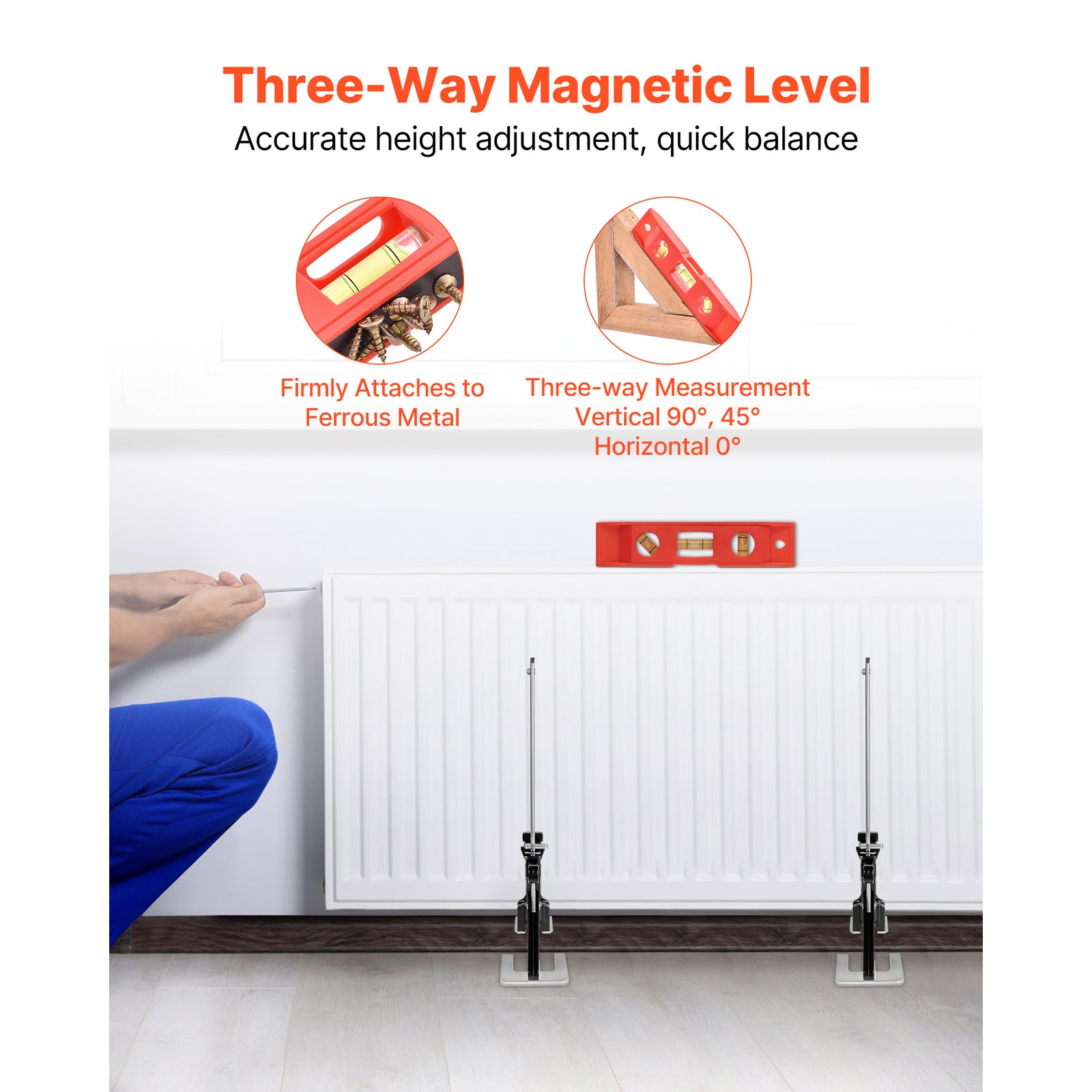 Labor Saving Arm Jack 2 PCS 330lbs Bearing Capacity Lifting up to 9.8" Black