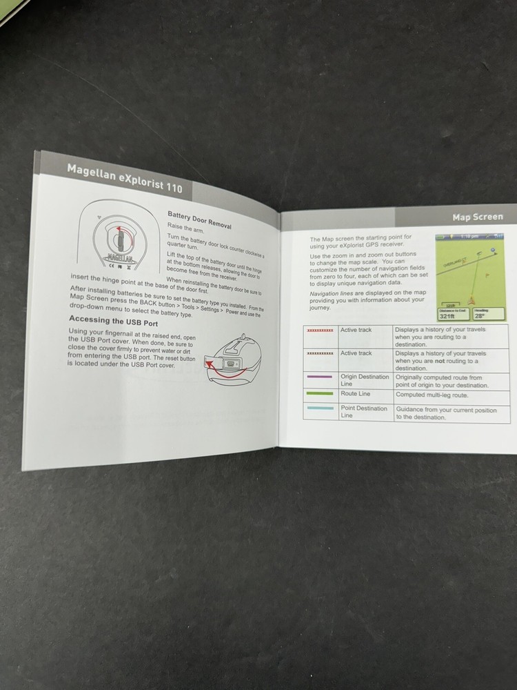 Magellan eXplorist 110 Handheld Geocaching GPS *Tested & Working*