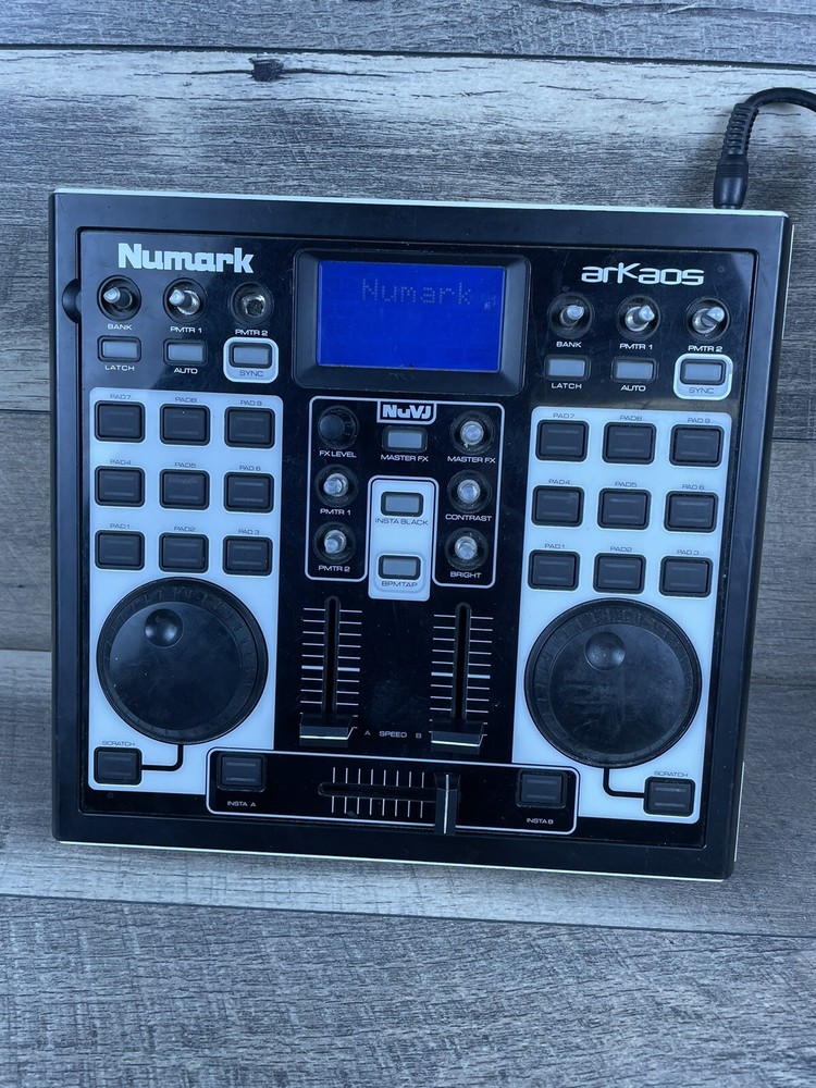 Numark NUVJ arkaos Mixer Controller ⚠️powers On No Other Testing ⚠️sold As-is
