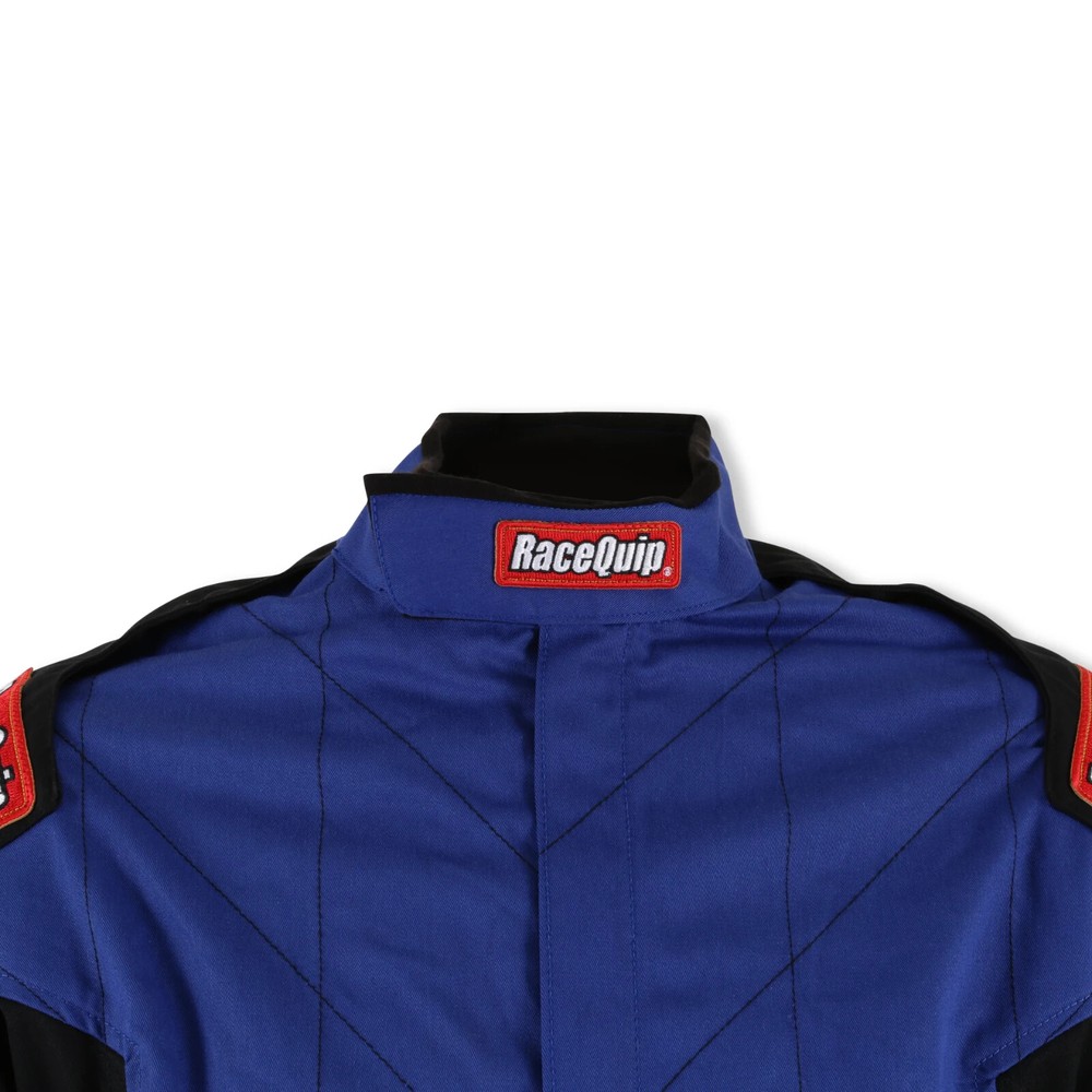 RaceQuip Single Layer Fire Suit Jacket Blue - Medium