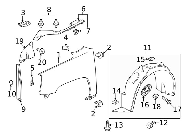 Genuine GM Multi-Purpose Nut 11588441