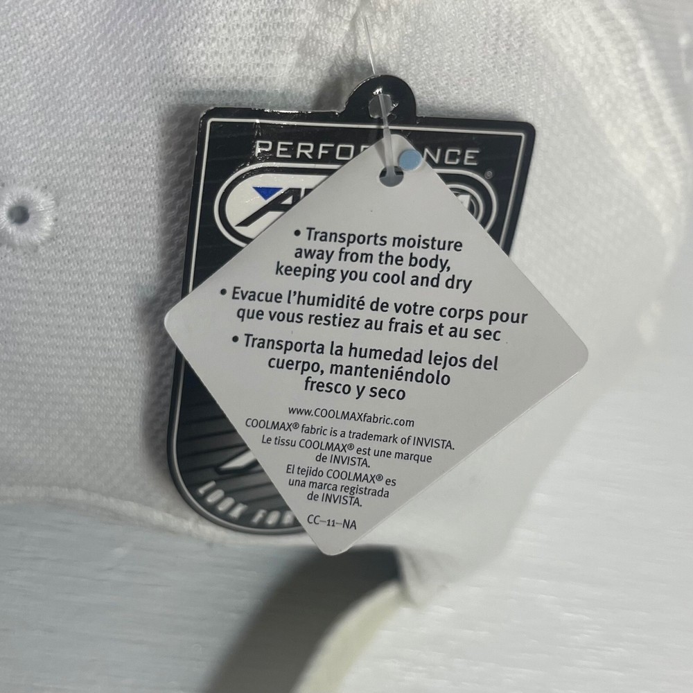 Mylan Classic Performance Golf Cap Hat White Adjustable Strap Back New