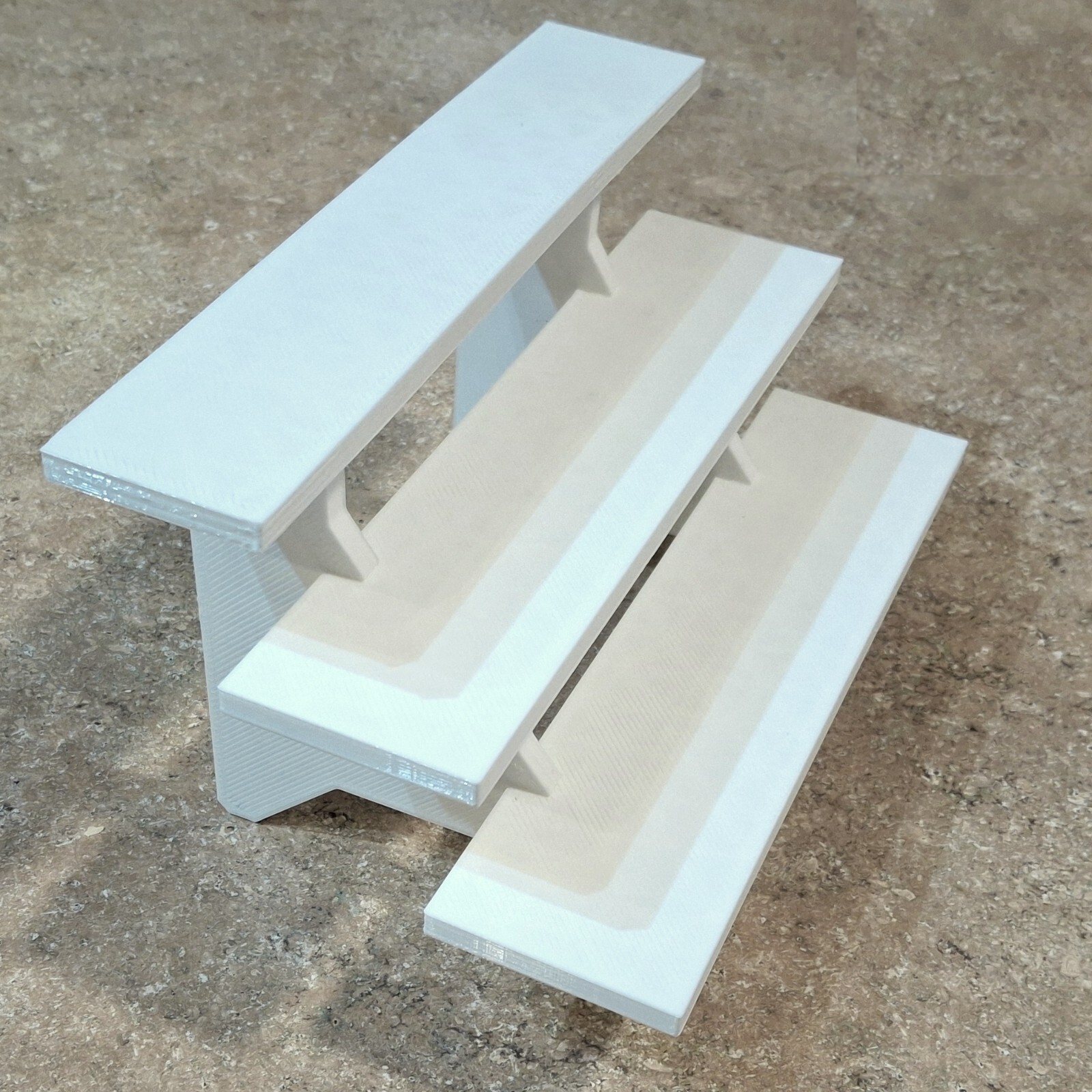 10-inch White 3-Tier Riser Display Stand Shelf Figurine and Collectible Pops!