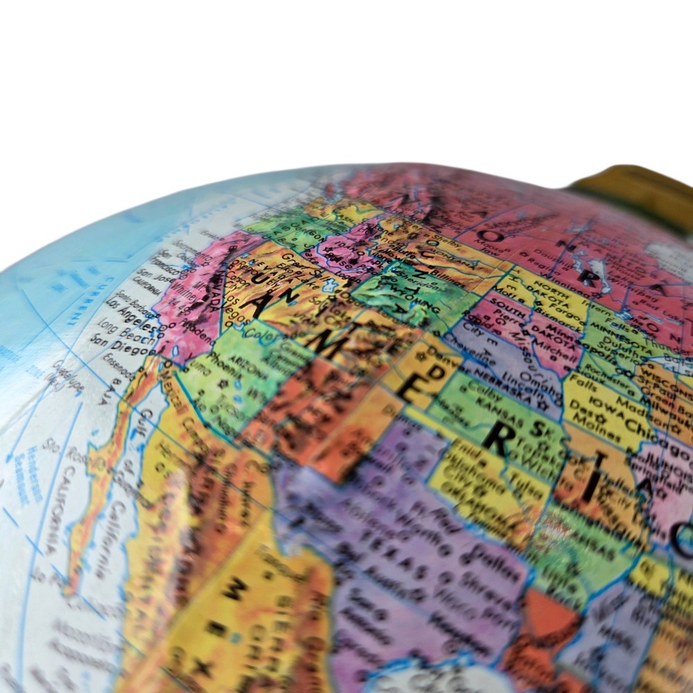 Replogle World Scholar Series 9 Inch Rotating Tabletop Topographical Globe