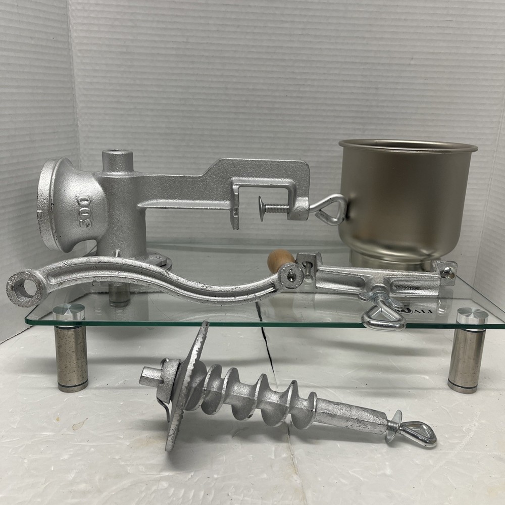 Meat Grinder Silver Metal