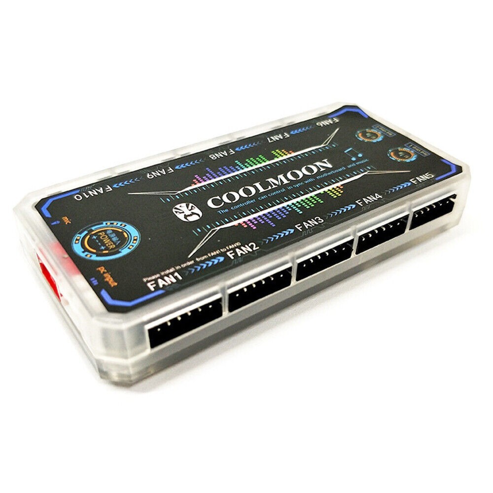 RGB Fan Controller 12cm Remote Control Computer Case PC Cooling Chassis s