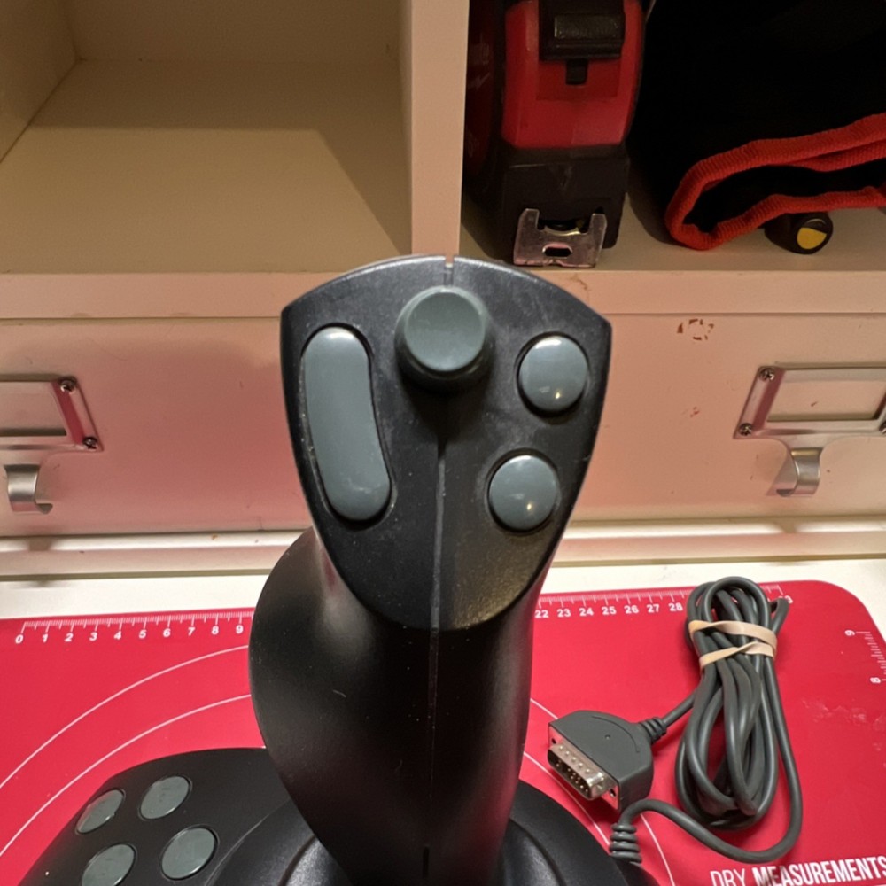 Microsoft SideWinder Precision Pro Wired Serial Joystick PC Windows 95 Throttle