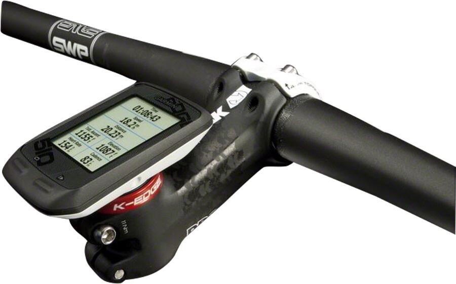 K-EDGE Gravity Cap Stem Mount for Garmin Computers - Black Red Blue