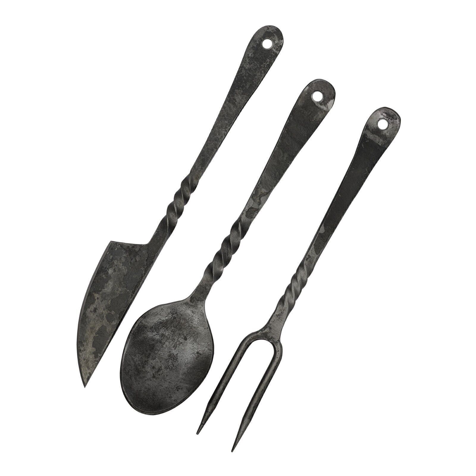 Forged Blacksmith Medieval Dining Hall Eating Kitchen Renaissance Utensils