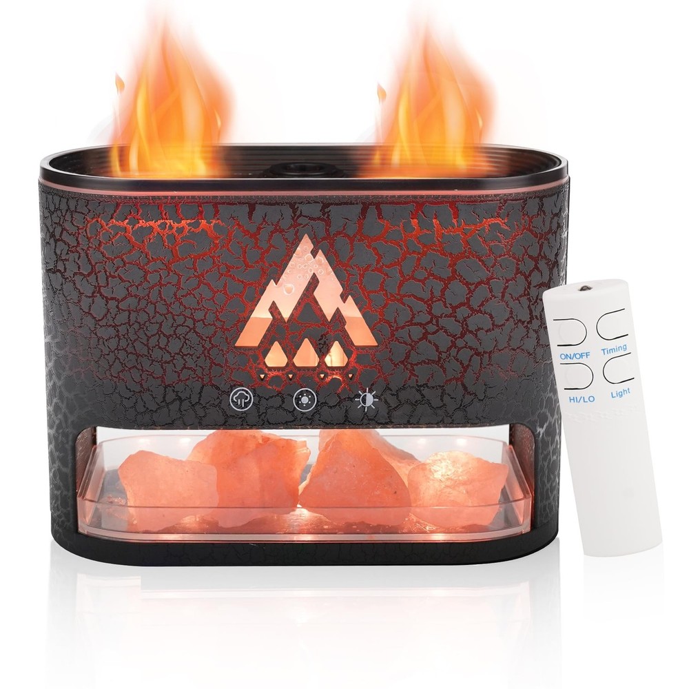 Essential Oil Diffuser 250ML, Aromatherapy Diffuser with Himalayan Pink Salt ...