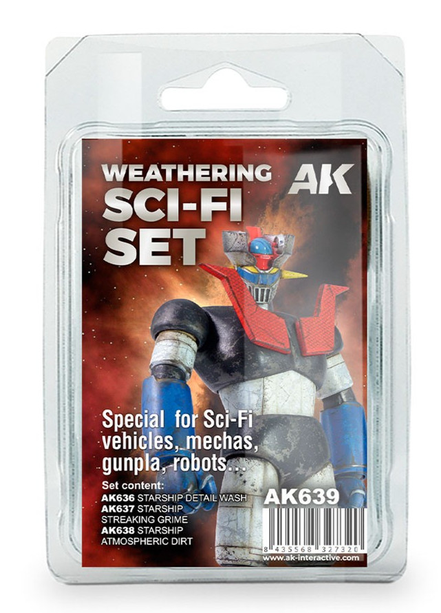 AK Interactive SCI-FI WEATHERING SET Paint Set AK-639
