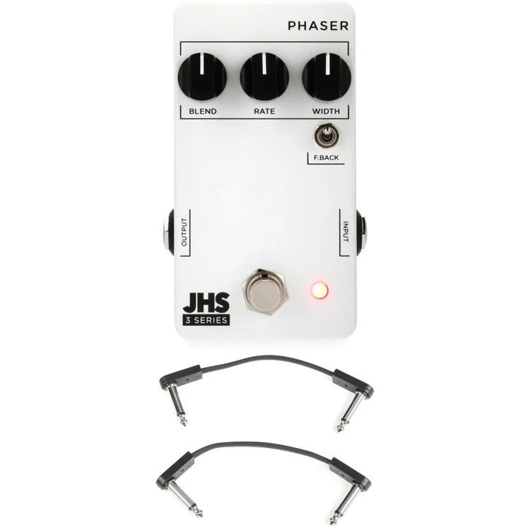 JHS 3 Series Phaser Pedal with EBS Patch Cables