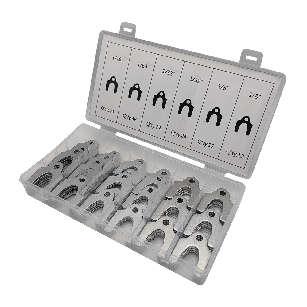 144 Pcs 4 Sizes Auto Alignment Shim For Adjusting Camber Caster Toe Front Wheels