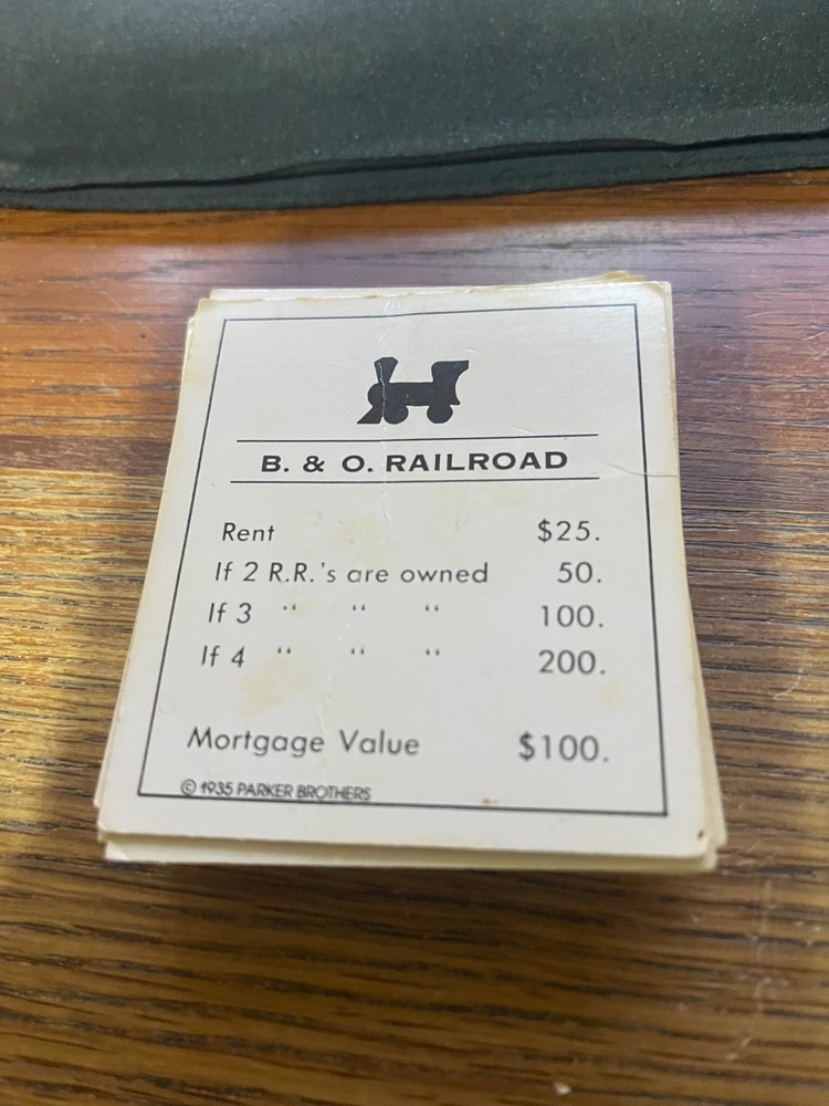 Monopoly - 1985 Replacement Deed cards x28 (invA)