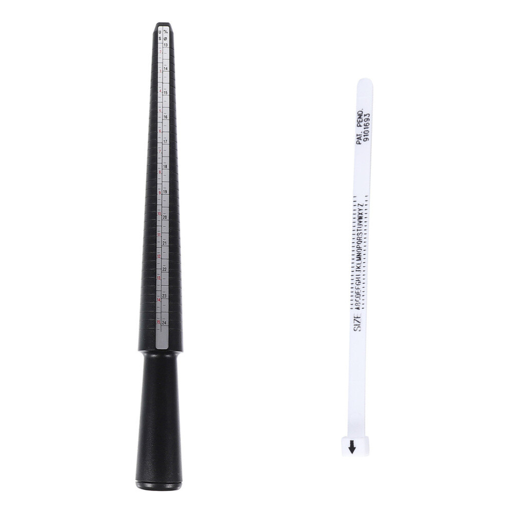 1Set Ring Sizer Set Measuring Stick Practical Ring Sizer Ring Mandrel Gauge
