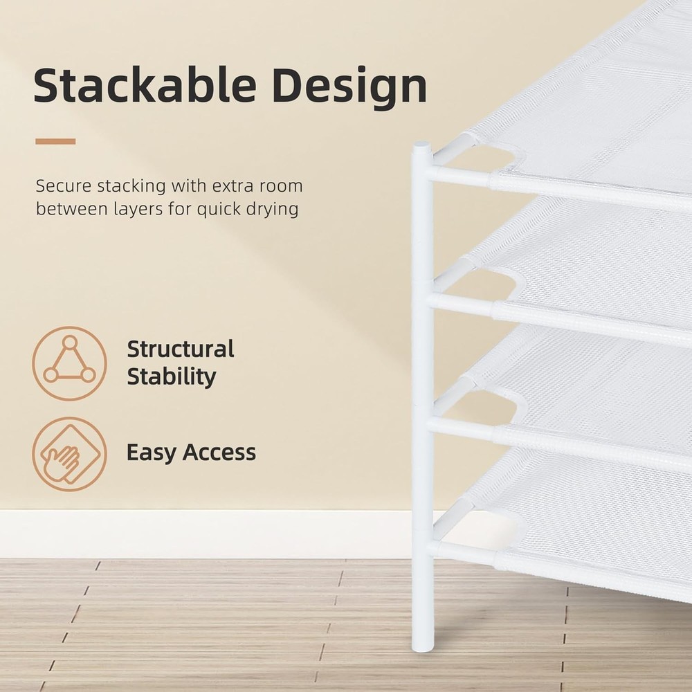 Sweater Drying Rack, Mesh Clothes Drying Rack, Stackable Laundry Drying Rack,...