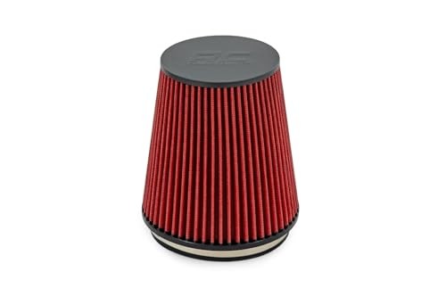 Cold Air Intake Replacement Filter, Premium Washable Clamp-On Air Filter - 5