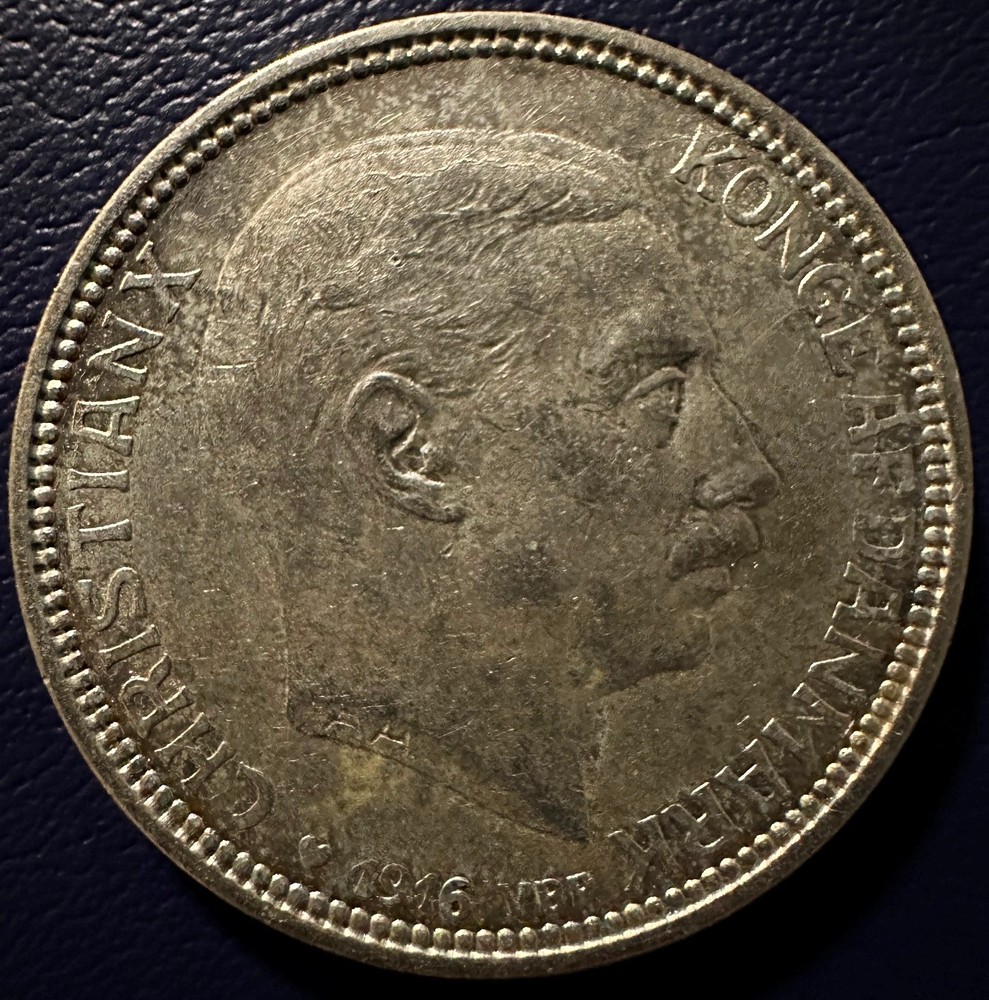 Denmark 2 kroner 1916