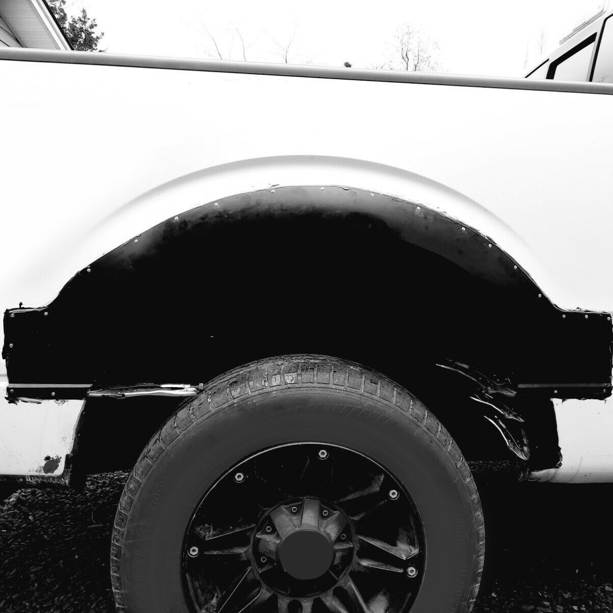 Rear Bed Wheel Arch Repair Panels W/o Molding Holes For 09-14 Ford F150 F-150 LD